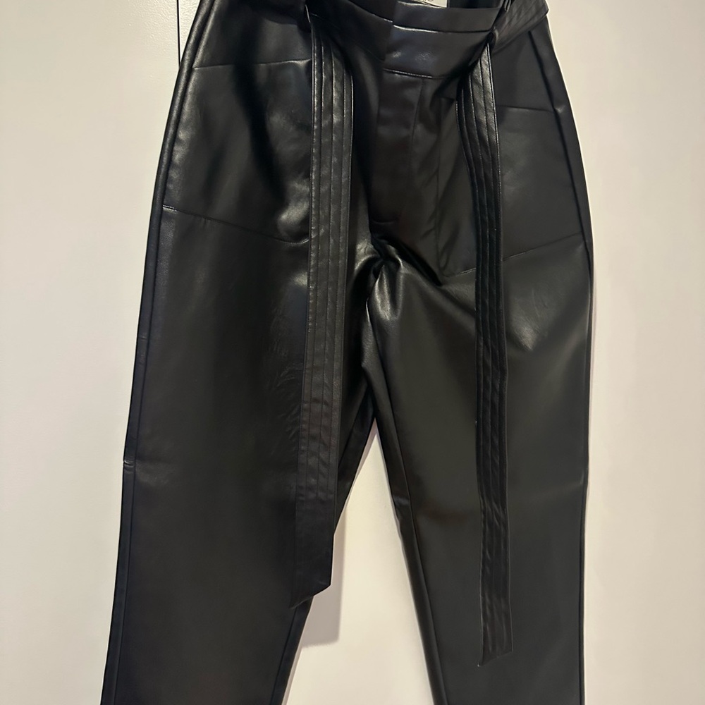 Women’s Black vegan pleather Pants. Perfect condition. Worn only once🖤